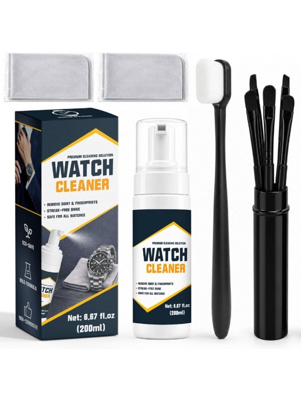 Watch Cleaning Kit - Effectively Removes Dirt, Fingerprints & Sweat Safely
